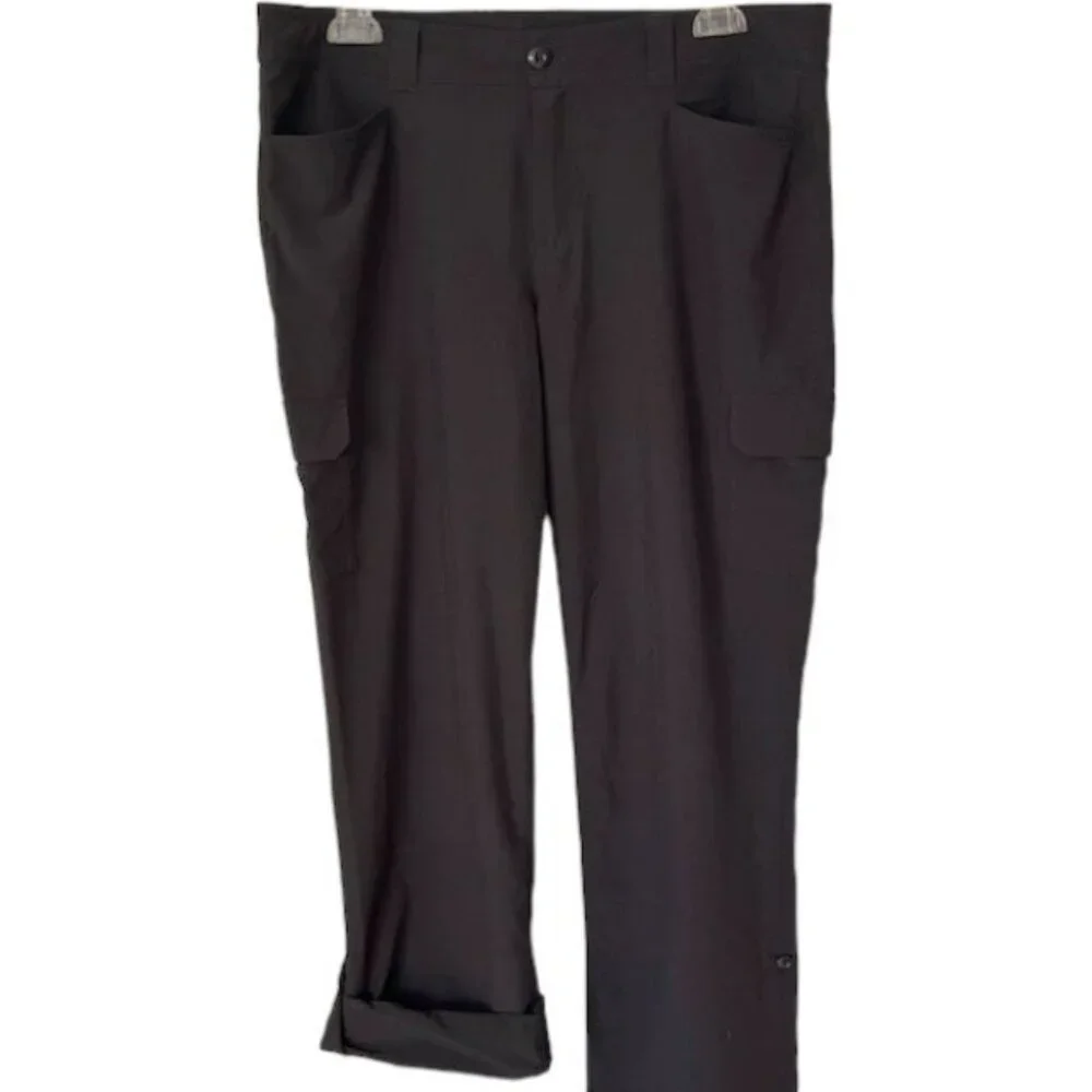 Eddie Bauer Roll-Up Cargo Hiking/Walking Pants - Black - 12
